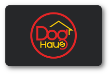 Dog Haus logo over a solid black background.